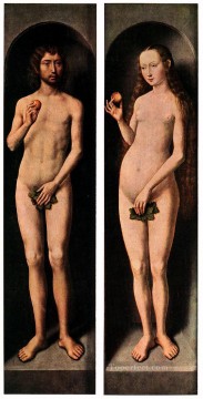 ハンス・メムリンク Painting - アダムとイブ 1485年 オランダ ハンス・メムリンク